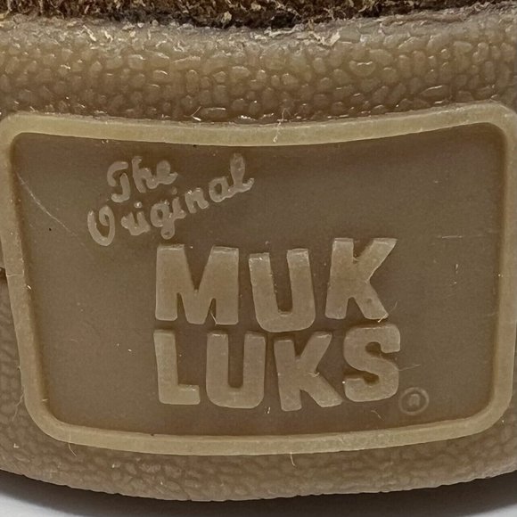 Muk Luks Womens Queens Slip Ons Suede Cognac Wool Blend Size 9.5 -‎ NEW!!!  READ - Picture 5 of 15